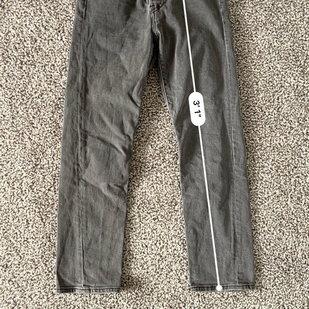 Levi's Wedgie Straight Leg Jeans - Dark Gray Wash - Size 26 - Picture 11 of 11